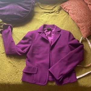 AKRIS punto purple blazer.